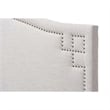 Aubrey Upholstered Full Headboard in Grayish Beige