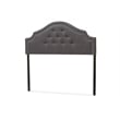 Cora Upholstered Full Headboard in Dark Gray