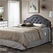 Cora Upholstered Full Headboard in Dark Gray