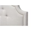 Cora Upholstered King Headboard in Dark Gray