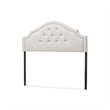 Cora Upholstered Full Headboard in Grayish Beige