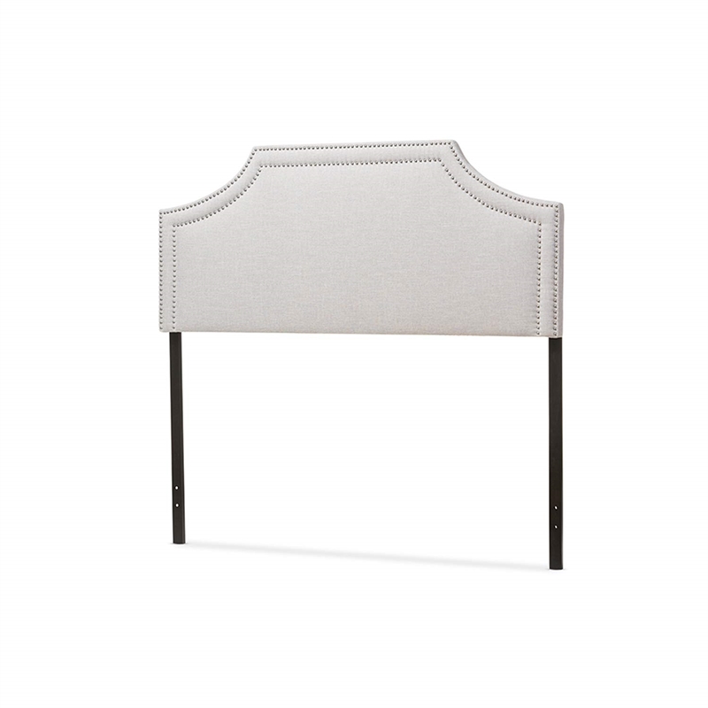 Avignon Upholstered Full Headboard in Dark Gray