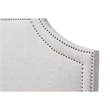 Avignon Upholstered King Headboard in Dark Gray