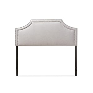 Avignon Upholstered Full Headboard in Grayish Beige