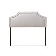 Avignon Upholstered Full Headboard in Grayish Beige