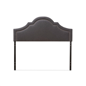 Rita Upholstered King Headboard in Dark Gray