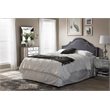 Rita Upholstered Queen Headboard in Dark Gray