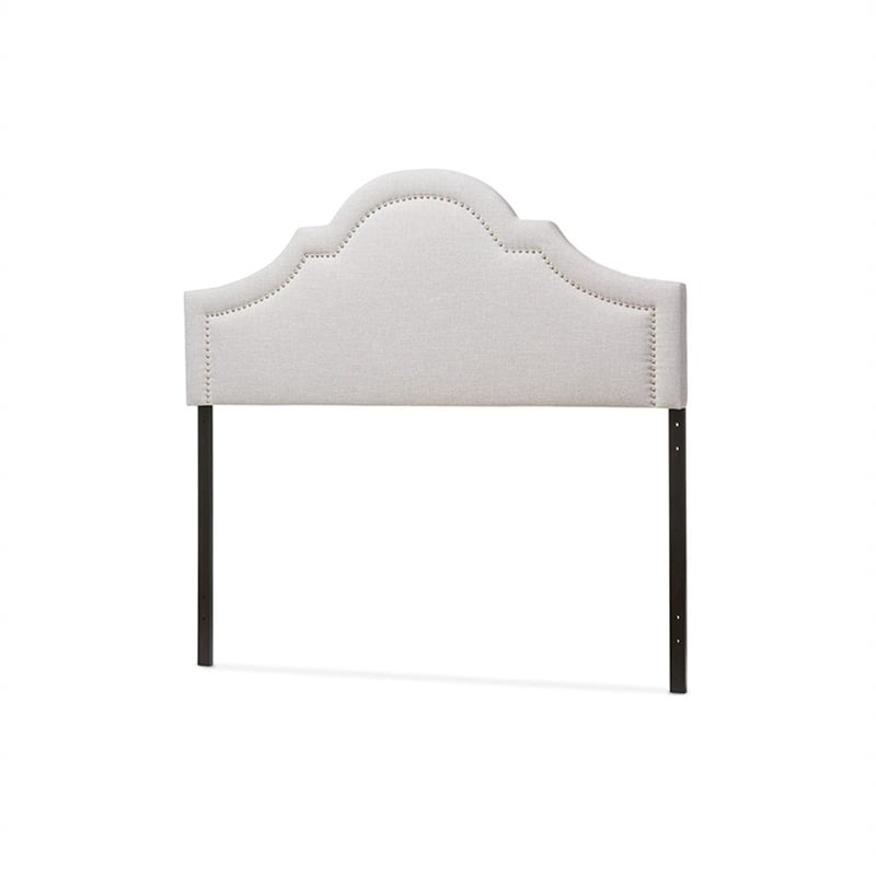 Rita Upholstered King Headboard in Grayish Beige