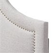 Rita Upholstered Queen Headboard in Grayish Beige