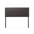 Geneva Upholstered Queen Headboard in Dark Gray