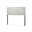 Geneva Upholstered Queen Headboard in Dark Gray