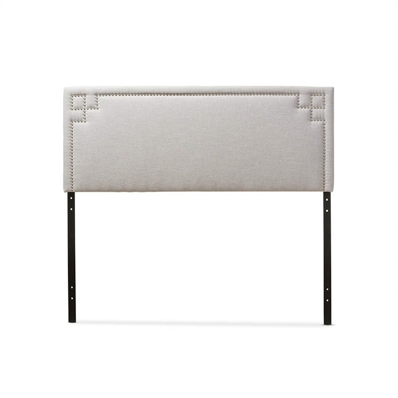 Geneva Upholstered Full Headboard in Grayish Beige