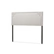 Geneva Upholstered Full Headboard in Grayish Beige
