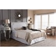 Geneva Upholstered Full Headboard in Grayish Beige