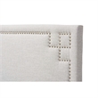 Geneva Upholstered Queen Headboard in Grayish Beige