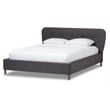 Germaine King Platform Bed in Dark Gray