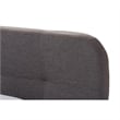 Germaine King Platform Bed in Dark Gray