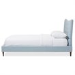 Hannah Queen Platform Bed in Light Blue