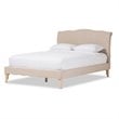 Fannie Queen Platform Bed in Beige