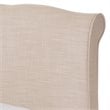 Fannie Queen Platform Bed in Beige