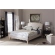 Fannie King Platform Bed in Beige