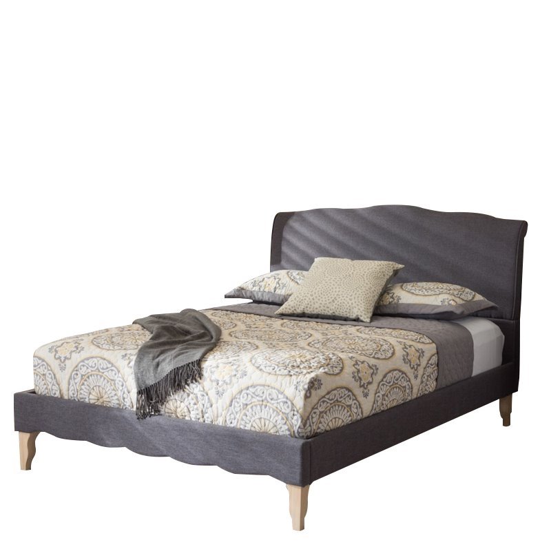 Fannie Full Platform Bed in Dark Gray