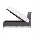 Lea Queen Platform Bed in Dark Gray