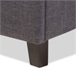 Lea Queen Platform Bed in Dark Gray