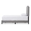 Benjamin Linen Twin Bed in Gray
