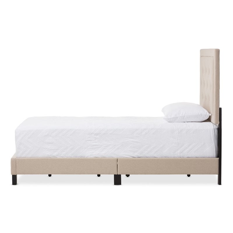 Paris Linen Twin Bed in Beige