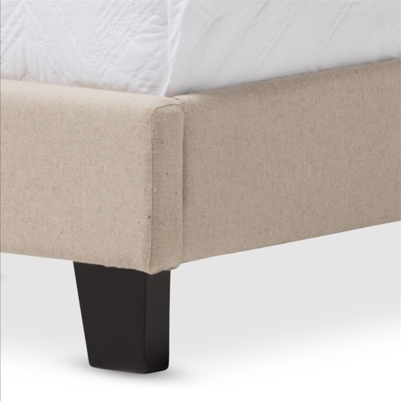 Paris Linen Twin Bed in Beige