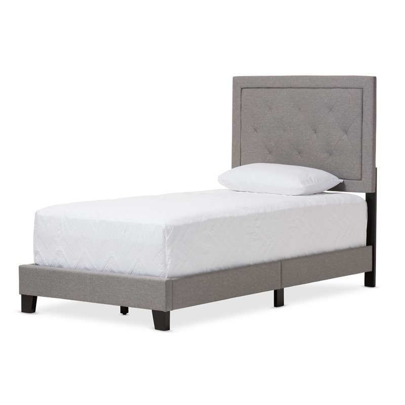 Paris Twin Bed in Gray
