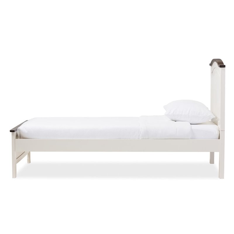 Harry Twin Platform Bed in Butter Milk