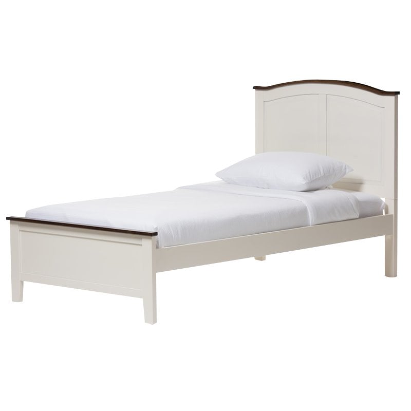 Harry Twin Platform Bed in Butter Milk
