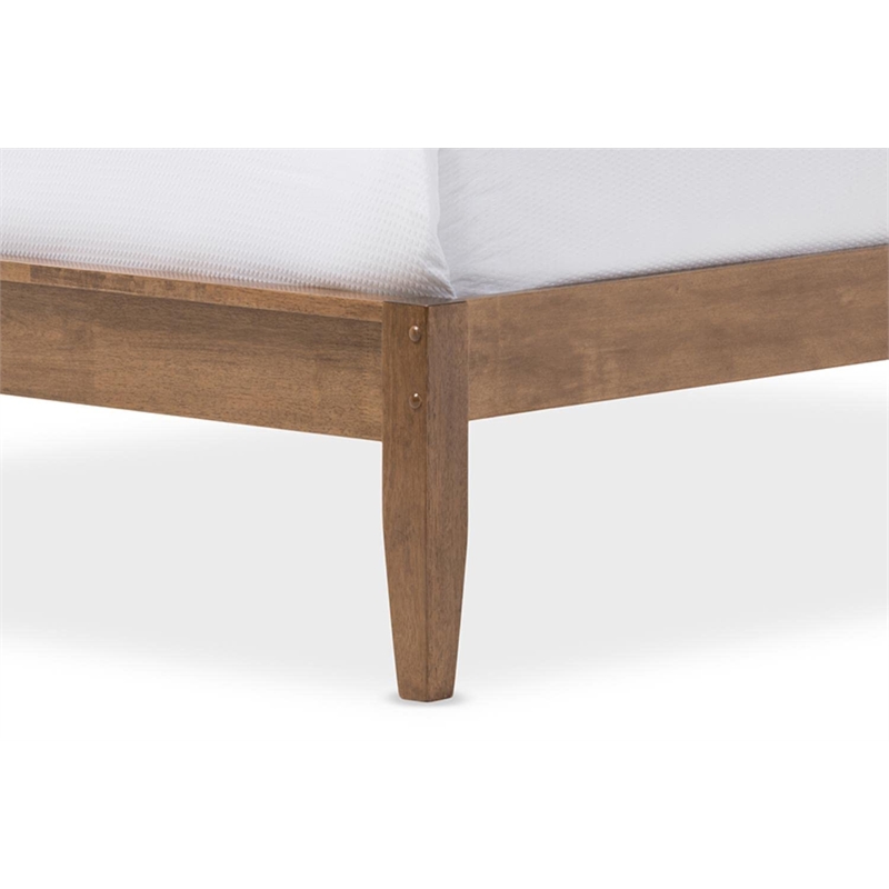 Loafey King Platform Bed in Walnut