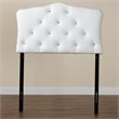 Rita Faux Leather Upholstered Twin Headboard in White