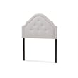 Cora Upholstered Twin Headboard in Grayish Beige