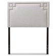 Geneva Upholstered Twin Headboard in Grayish Beige