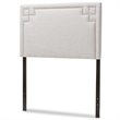 Geneva Upholstered Twin Headboard in Grayish Beige