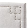 Geneva Upholstered Twin Headboard in Grayish Beige