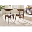 Flora Dining Chair in Light Gray (Set of 2)