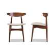 Flora Dining Chair in Light Gray (Set of 2)