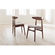Flora Dining Chair in Light Gray (Set of 2)