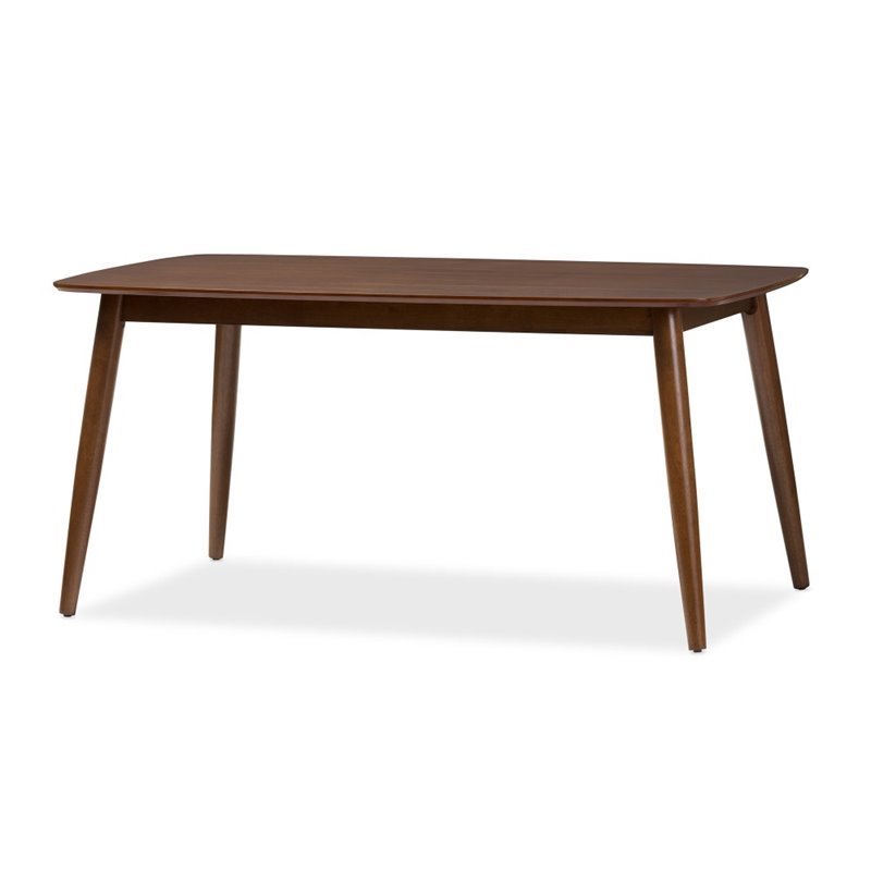 Flora Dining Table in Medium Brown