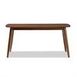 Flora Dining Table in Medium Brown