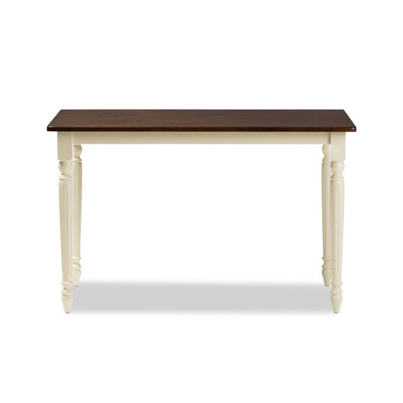 Napoleon Cottage Dining Table in Brown and Cream