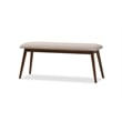Flora 6 Piece Wood Dining Set in Medium Brown