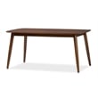 Flora 6 Piece Wood Dining Set in Medium Brown