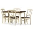 Napoleon 5 Piece Dining Set in Brown and Cream