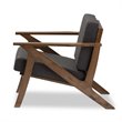 Cayla Lounge Fabric Chair in Gray